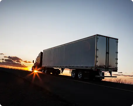 Truck on the road