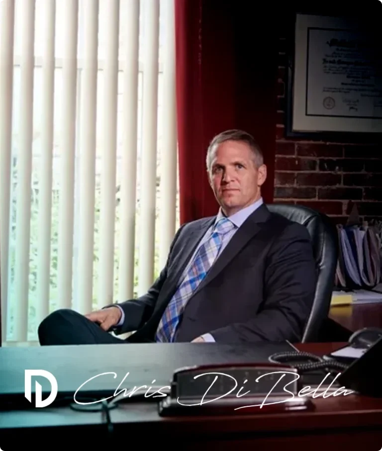 Chris Dibella sitting with fierce look
