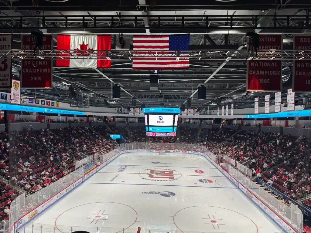 DiBella ads showing in Agganis arena