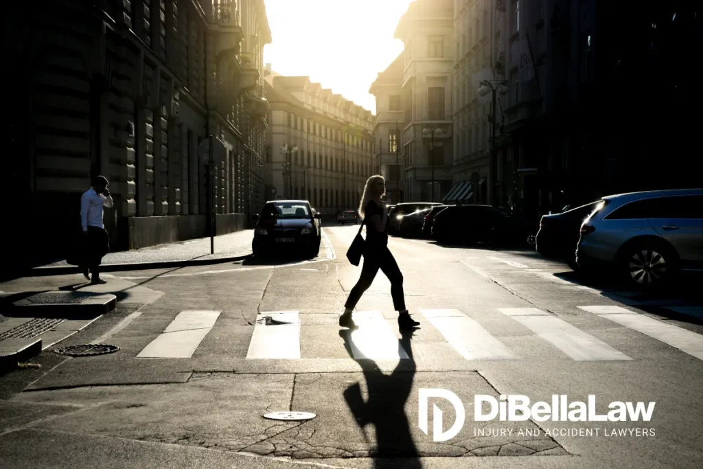 pedestrian crosswalk accident scene in Massachusetts