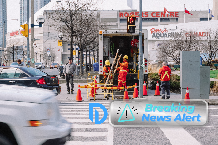 car accident in a construction site