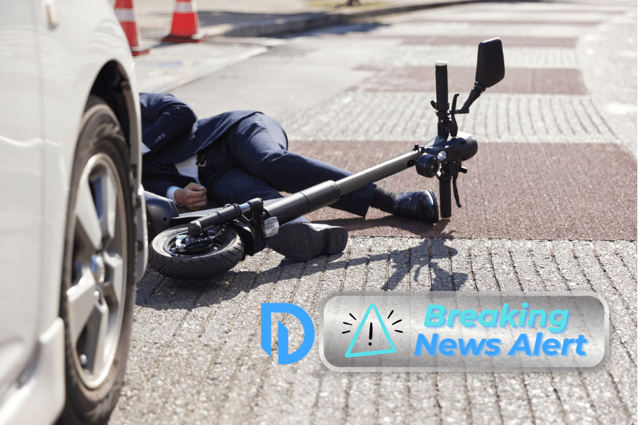 a man injured after an e-bike accident