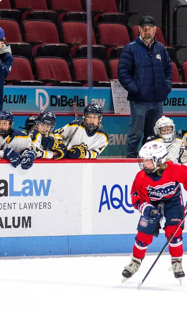 DiBella as sponsor at the hockey night