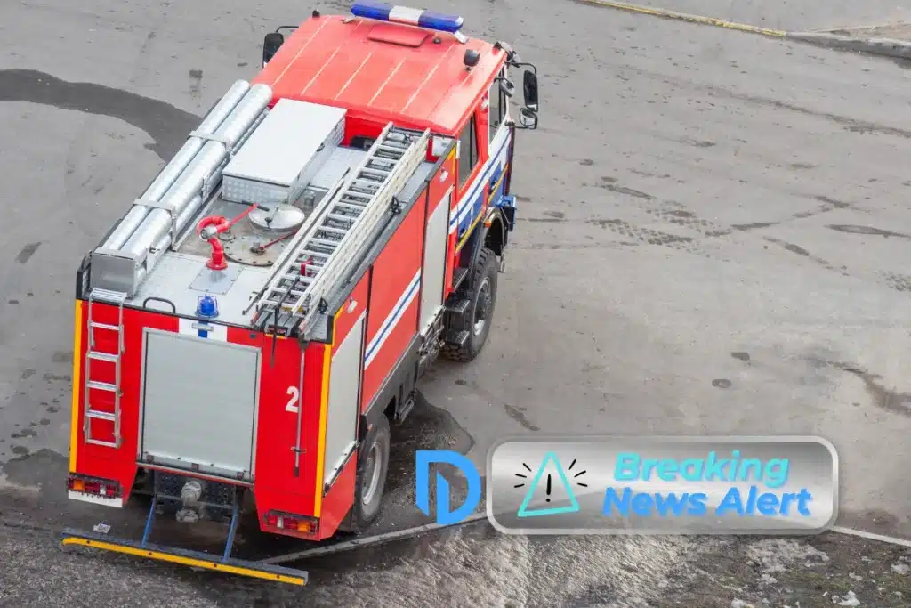 a red fire engine