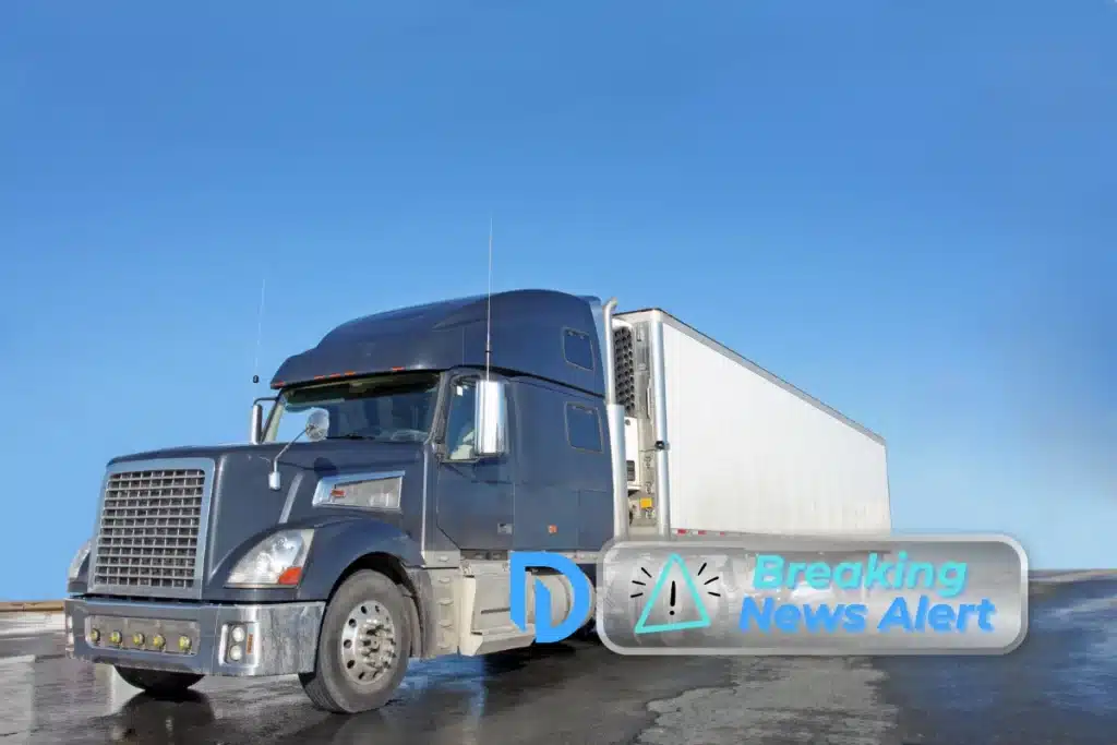 a blue truck