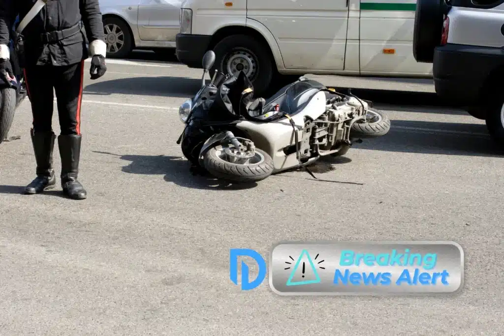 Alan Scott, 67, of Somerset, Died in Motorcycle Accident With Dump Truck on Route 6. Image of motorcycle on it's side