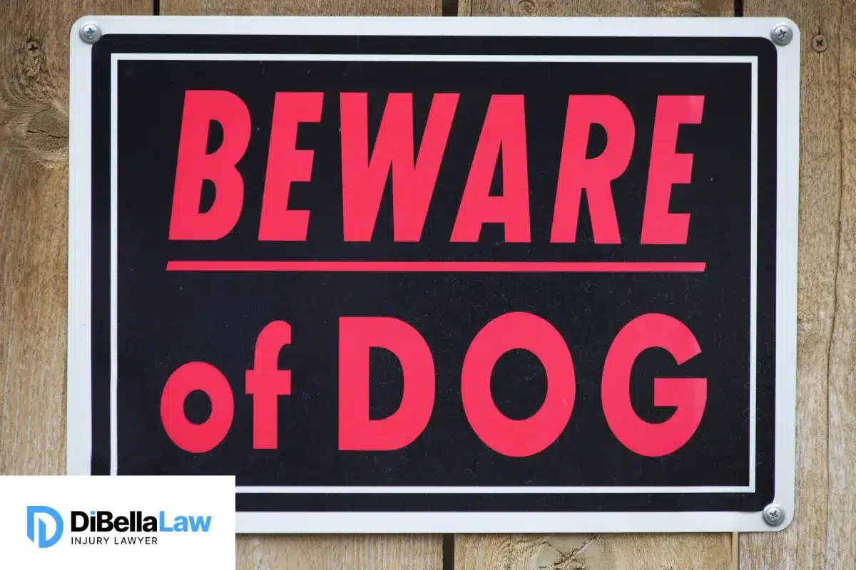 Beware of dog sign
